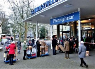 Der Pfennigbasar in Karlsruhe.