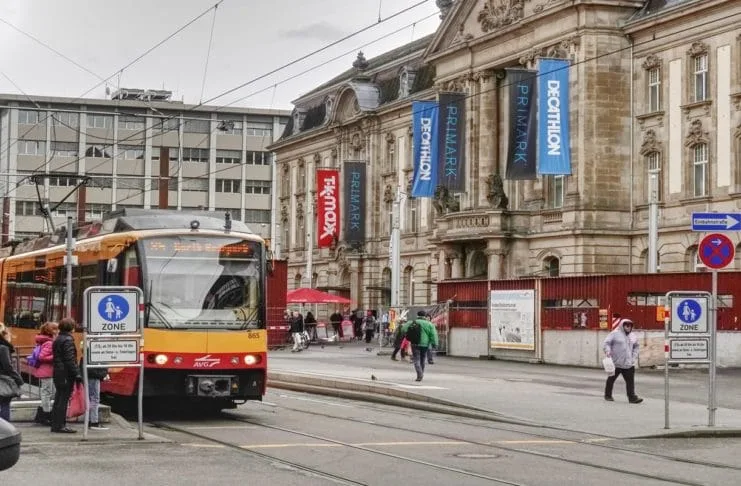Der Europaplatz in Karlsruhe.