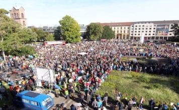 Fridays for Future Demo in Karlsruhe.