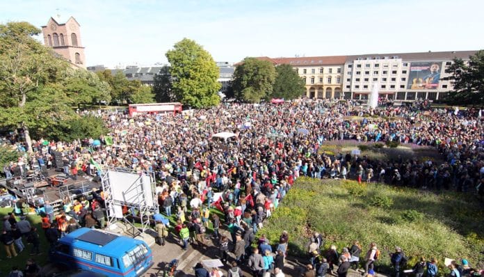 Fridays for Future Demo in Karlsruhe.