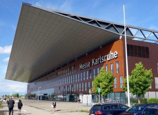 Das Gebäude der Messe Karlsruhe.