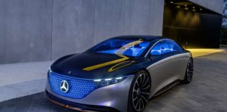 Die neue Mercedes eqs Limousine mit Leds