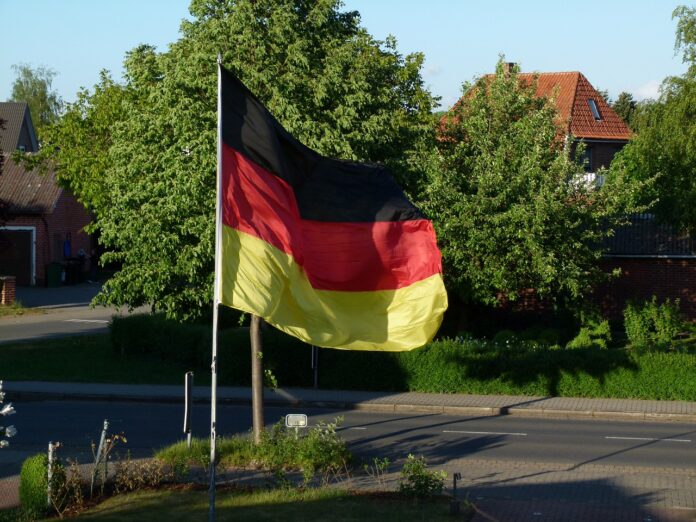 Deutschland Fahne zur Fußball Europameisterschaft