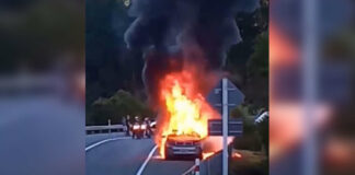 BMW i3 fängt Feuer auf Autobahn