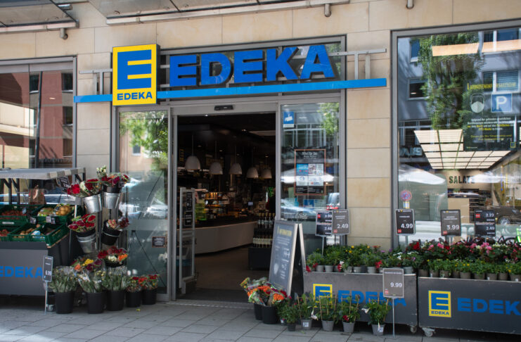 Edeka Supermarkt eingang