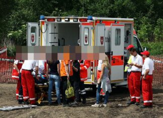 Rettungseinsatz mit Krankenwagen