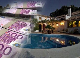 Villa von reichen Menschen