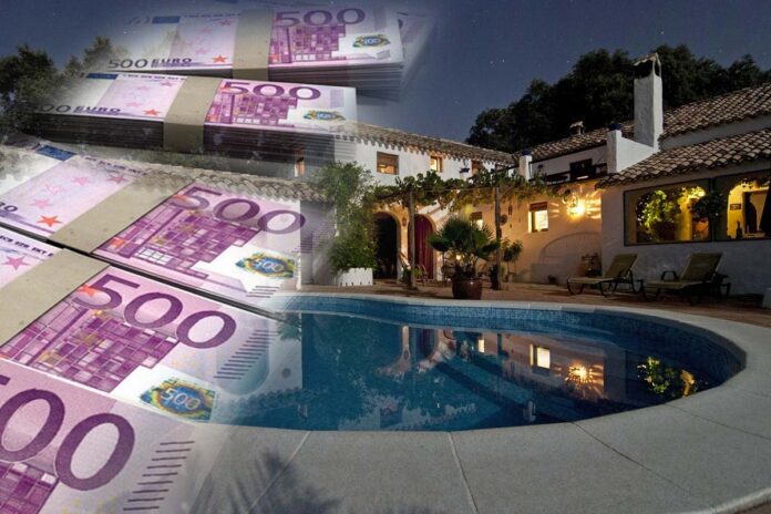 Villa von reichen Menschen