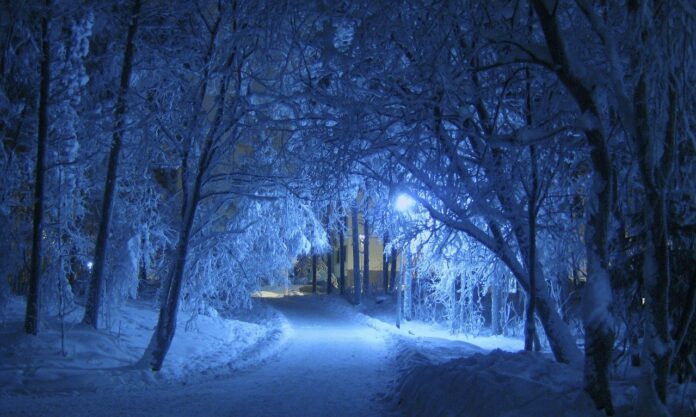 Kälte nachts im Winter