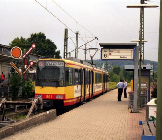 Der Bahnhof in Bruchsal