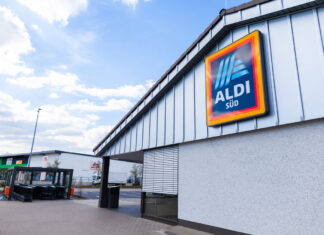 Supermarkt Aldi-Filiale für Kunden