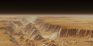 Krater auf dem Mars