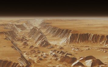 Krater auf dem Mars