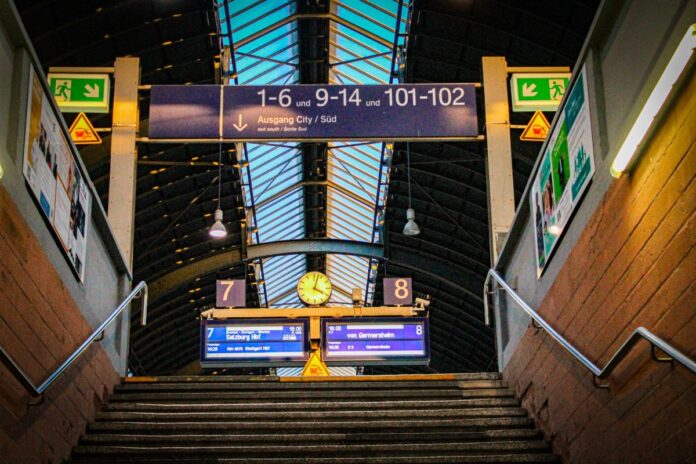 Treppen im Hauptbahnhof