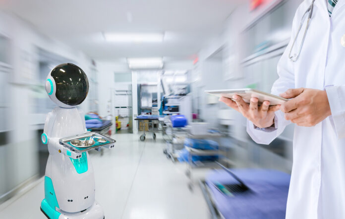 Roboter in einem Krankenhaus