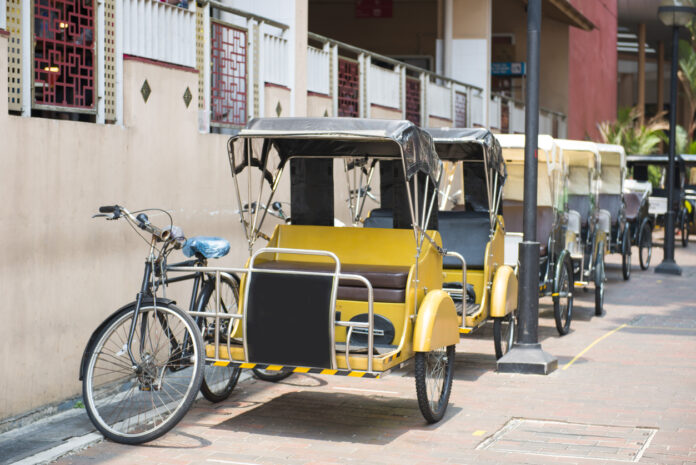 Fahrrad-Taxis im Einsatz