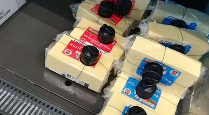 Diebstahlschutz bei Aldi Käse