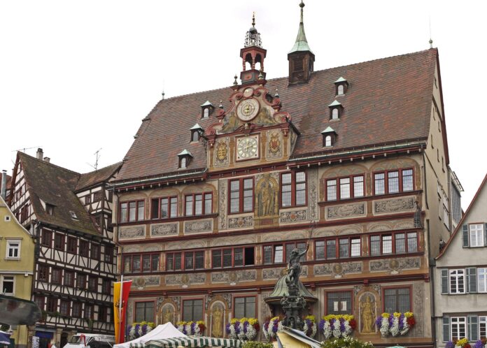 Rathaus in Tübingen.