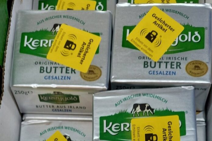 Butter diebstahlgesichert
