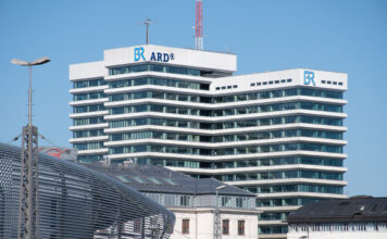 Das Gebäude der ARD und des Bayrischen Rundfunks in München.