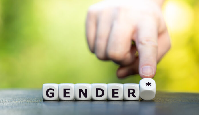 Würfel mit dem Wort Gender.