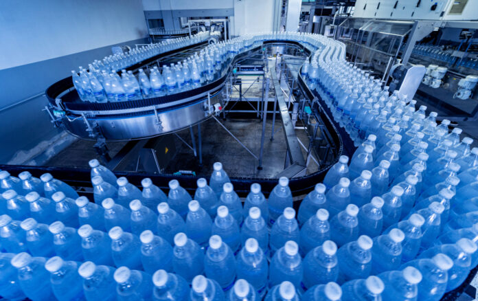 Mineralwasser in der Produktion