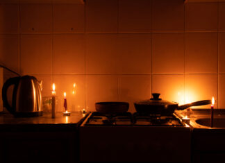 Strom abgeschaltet in Küche