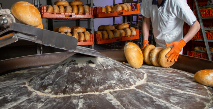 Brote in einer Bäckerei