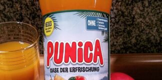 Deutsche Getränkemarke Punica.