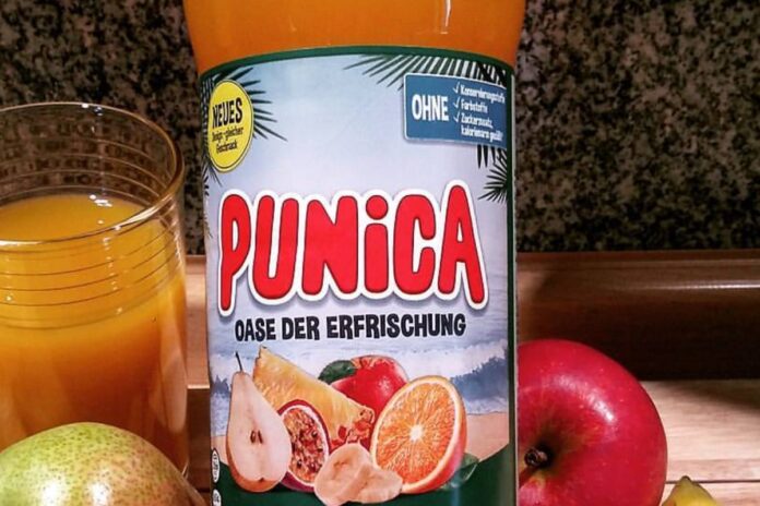 Deutsche Getränkemarke Punica.