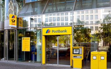 Eine Postbank-Filiale.