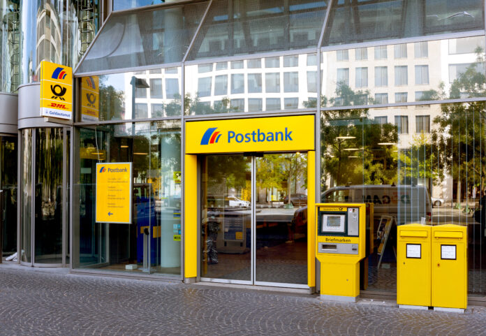 Eine Postbank-Filiale.