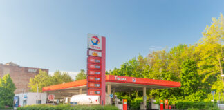 Eine Tankstelle in Deutschland