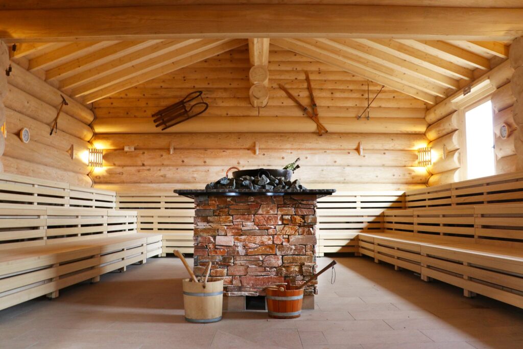 Die neue Blockhaus-Sauna im Erlebnisbad Sinsheim.