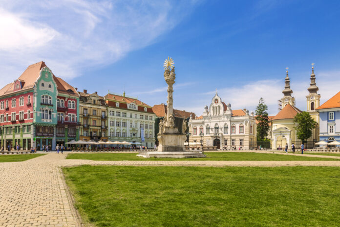 Die große Gartenanlange von Timisoara in Rumänien