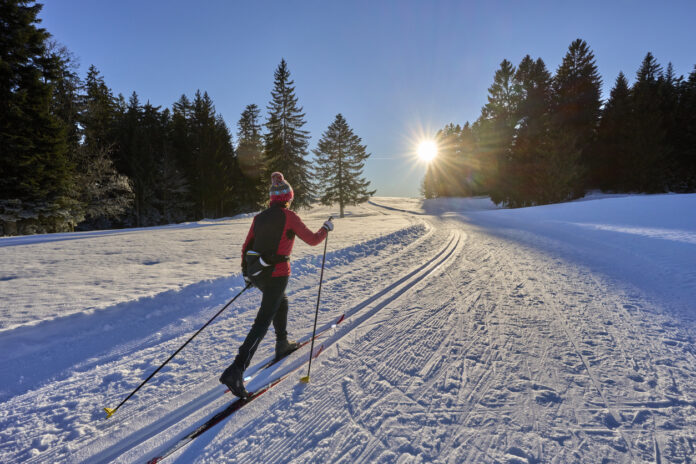 Der Schwarzwald ist ein beliebtes Wintersportgebiet in Deutschland und bietet zahlreiche Loipen für Langlaufbegeisterte. Die gut präparierten Strecken führen durch malerische Landschaften, dichte Wälder und verschneite Felder, und bieten sowohl Anfängern als auch Fortgeschrittenen ideale Bedingungen.