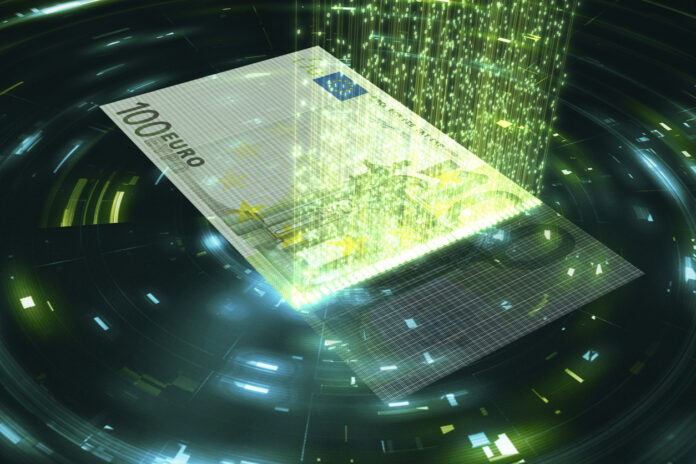Digitaler Hundert Euro Schein