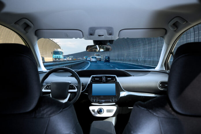 Der Innenraum von einem E-Auto oder einem E-Taxi. Bald soll es autonome Elektro-Autos in Karlsruhe geben.