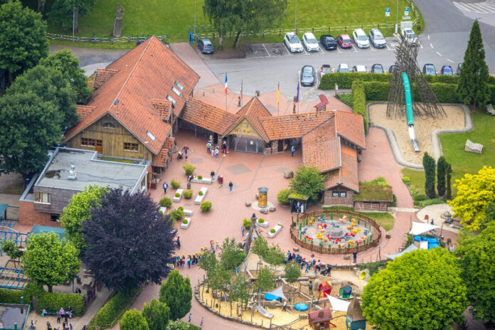 Luftaufnahme des Ketteler Hof Freizeitparks.