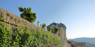 Ein Schlossgarten in Baden-Württemberg
